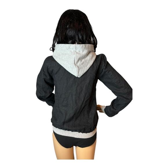 Central Park West Sahara Hooded jacket in Linen Black & Gray size XS - Picture 5 of 14
